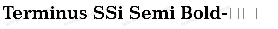 Terminus SSi Semi Bold字体转换